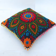 Embroidered Suzani Cushion Cover Square Sofa Pillows